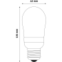 Avide LED žiarovka 6W E27 Globe Mini B45 CW studená biela