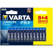 Varta Longlife Power AAA; LR03; blister 8+4ks