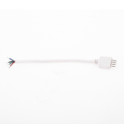 Avide LED pás 12V RGB 4pin konektorový kábel predl. IP20 Male-biely