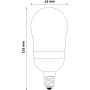 Avide LED žiarovka 6W E14 Globe Mini B45 WW teplá biela