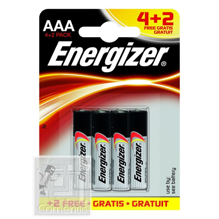 Energizer Classic AAA; LR03; blister 4+2ks