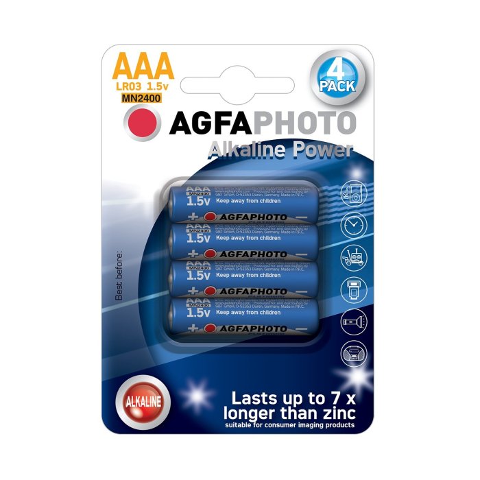 AgfaPhoto Power AAA; LR03; blister 4ks