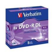 VERBATIM DVD+R DL 8,5GB JW/5pack