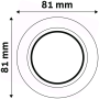 Avide ABGU10F-N-CH podhľadové svietidlo - kruh normál chróm