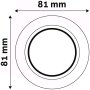 Avide ABGU10F-N-W podhľadové svietidlo - kruh normál biely