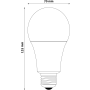 Avide LED žiarovka Globe A70 18W E27 CW studená biela