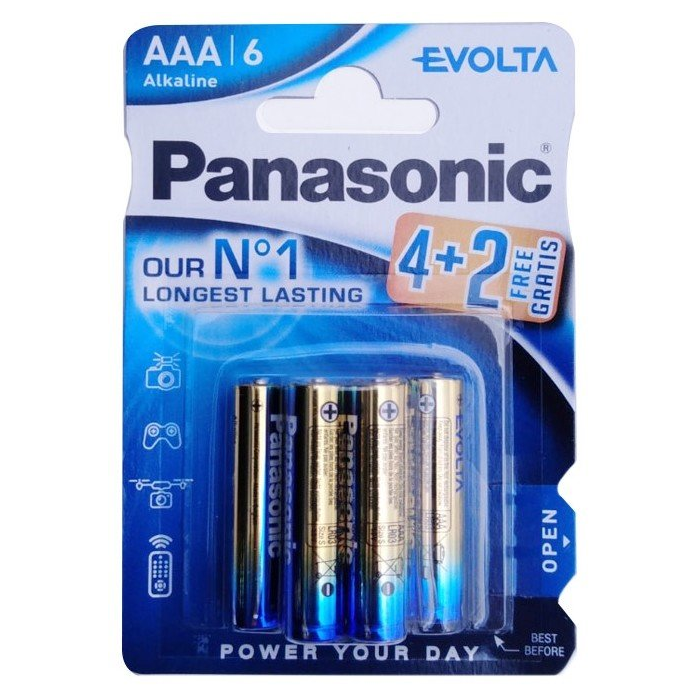 Panasonic EVOLTA alkaline LR03 AAA B4+2
