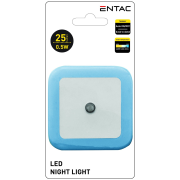 ENTAC Svietidlo orientačné/nočné 0,5W CW (štvorec) blue