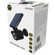 ENTAC Svietidlo nástenné 4W SMD solárne s pohyb.senzorom a falošnou kamerou