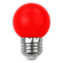 Avide dekoračná LED G45 1W E27 červená