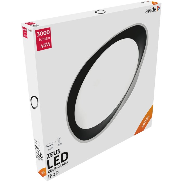 Avide LED stropné svietidlo okrúhle 48W Zeus IP20