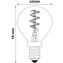 Avide LED Soft Filament Mini Globe 3W E14 EW (180lumen)