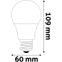 Avide LED Globe A60 9,5W E27 CW (1055lumen)