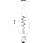 Avide LED Soft Filament Candle Flame 3W E14 EW (180lumen)
