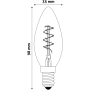 Avide LED Soft Filament Candle 3W E14 EW (180lumen)