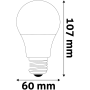 Avide LED Globe A60 8W E27 CW (660lumen)