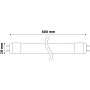AVIDE LED T8 9W NW G13 1080lm trubica sklo 600mm 120LM/W (v pap.tube)
