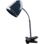 Avide Stolná lampa Clip Black E27 max. 15W