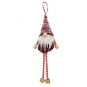 Artezan Vianočný škriatok Gnom 21cm červeno-biely so zvončekom
