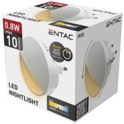 ENTAC Svietidlo orientačné/nočné 0,8W WW (so súmrakovým spín.)